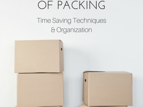 Moving Tips: Take the Stress out of Packing || Why make packing to move stressful? Here you will find useful techniques that will help keep you sane during this crazy time. || Yellow Rose Life ||